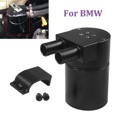 Black Billet Aluminium Oil Catch Can Tank Bottle Baffled for BMW N54 335i 535i