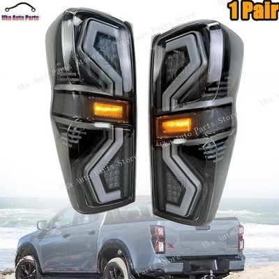 1 Pair LED Tail Light For Isuzu D-Max DMax 2019-2024 Sequential Rear Brake Lamp