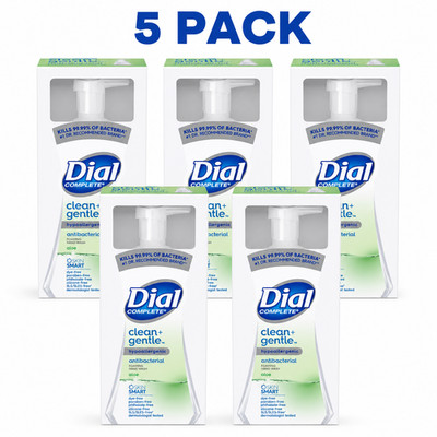 Dial Complete Antibacterial Foaming Hand Wash 52 oz 5 pack