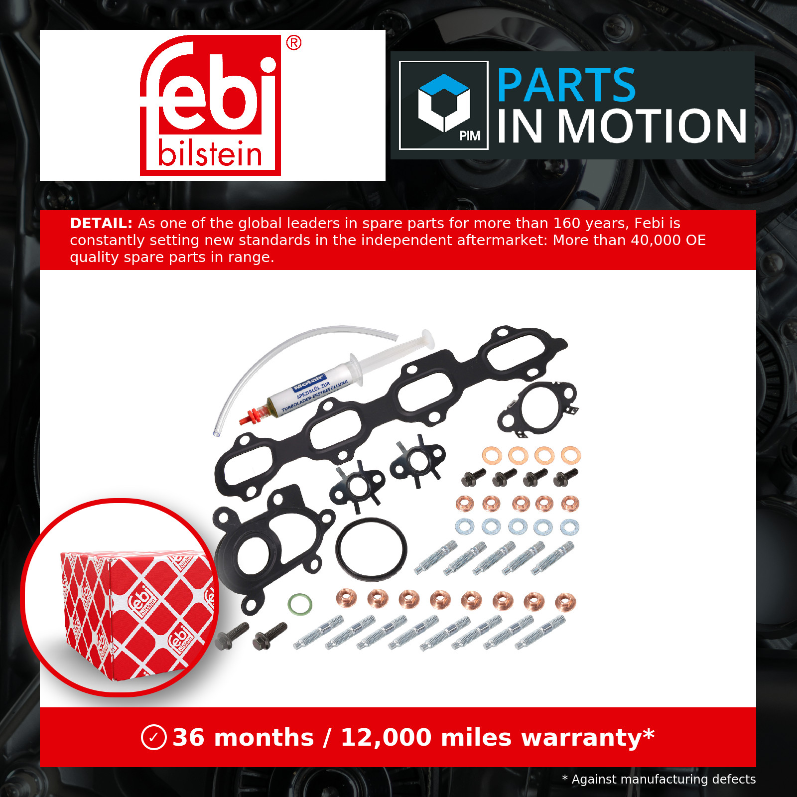 Mounting Kit, charger 189491 Febi 4423371 Genuine Top Quality Guaranteed New