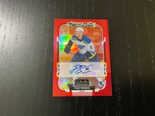 2025-26 O-Pee-Chee Platinum PHILIP BROBERG Red Rainbow Auto VETERAN BLUES