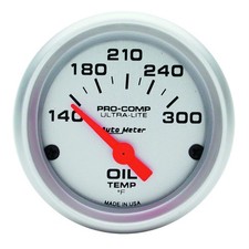 Autometer 4348 Ultra-lite Air-core Oil Temperature Gauge 2-116