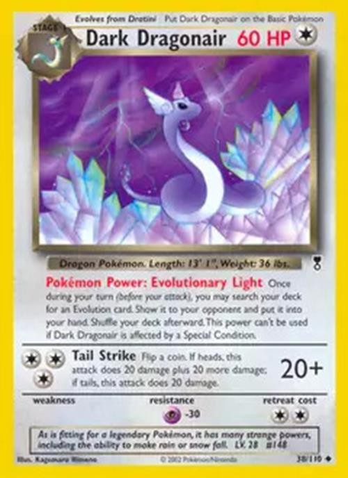 Dark Dragonair - 38/110 - Pokemon Legendary Collection Card NM