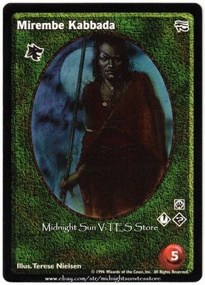Mirembe Kabbada Gangrel Ancient Hearts V:TES VTES Vampire CCG