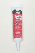 DAP Kwik Seal Kitchen and Bath Adhesive Caulk White 5.5 Oz NEW