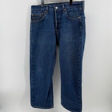 Vintage Levis 501 XX Mens Blue Straight Leg Denim Jeans W34 L29 Medium Wash