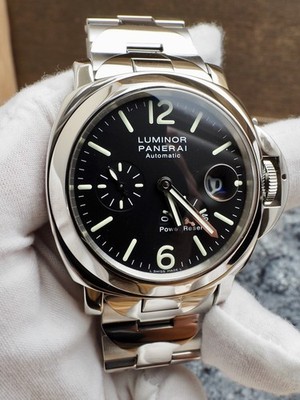 Panerai Luminor Power Reserve Pam00090 ''G'' 95% LNIB With OEM Bracelet and Strap