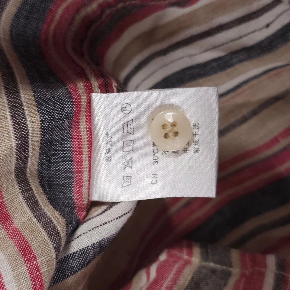 Charter Club Casual Button-Down Shirt Men's 3XL Striped Cotton - Image 4 of 4