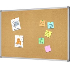36x24 Inch Cork Board Bulletin Double Sided Corkboard Wall Office Memo Pin