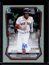 2026 Bowman Hector Ramos Chrome Auto Refractor 1st Prospect #/499 Red Sox