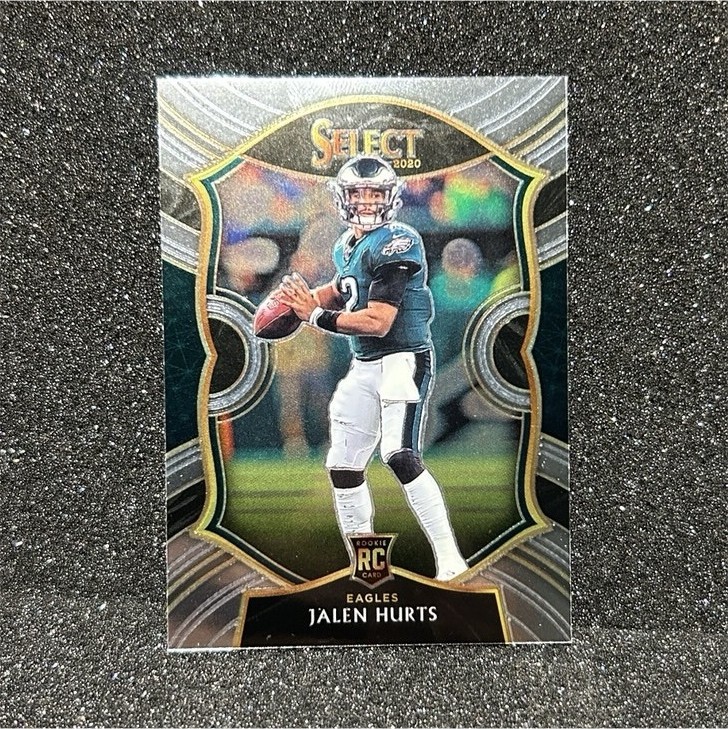 2020 Panini Select Concourse Jalen Hurts #50 Silver Prizm Rookie Eagles