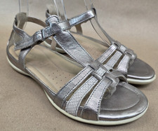 Ecco Flash T Strap Sandal Shoe Women US 7-7.5...