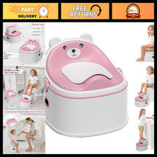 3-in-1 Toddler Potty Training Seat with Step Stool - Anti-Slip, Easy Clean, Conv