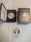 1986-S Proof American Silver Eagle Dollar $1 Box & COA US Mint Bullion OGP