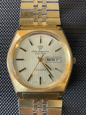 Vintage Jules Jurgensen Men's Watch 5521 / Q/ C Gold Plate