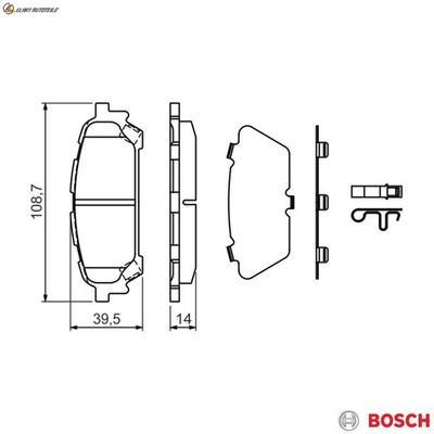 BREMSBELAGSATZ SCHEIBENBREMSE 0 986 494 232 FÜR SUBARU EJ25DEJ255EJ253 2.5L 4cyl