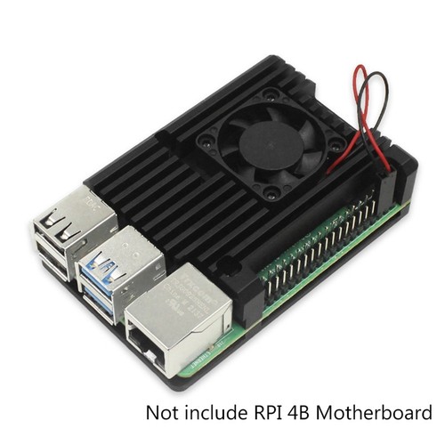 Aluminiumgehäuse für 4B Kühlkörper mit Lüfter + Thermopad für RPI 4B6583 - Bild 5 von 8