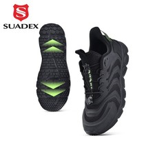 Mens Safety Working Shoes Hands Free Arch Support Sneakers Black Zapatos Trabajo