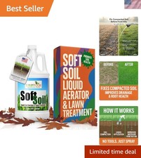 Comprehensive Lawn Care: 1 Gallon Soft Soil Liquid Aerator for All Grass Types