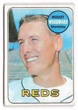 1969 Topps Woody Woodward #142 Cincinnati Reds