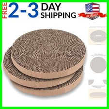 Scratch and Spin Cat Scratcher Replacement Pads for Active Play, Natural Recy...