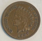 1907 Indian Head Cent Penny 119-Year-Old Penny J281