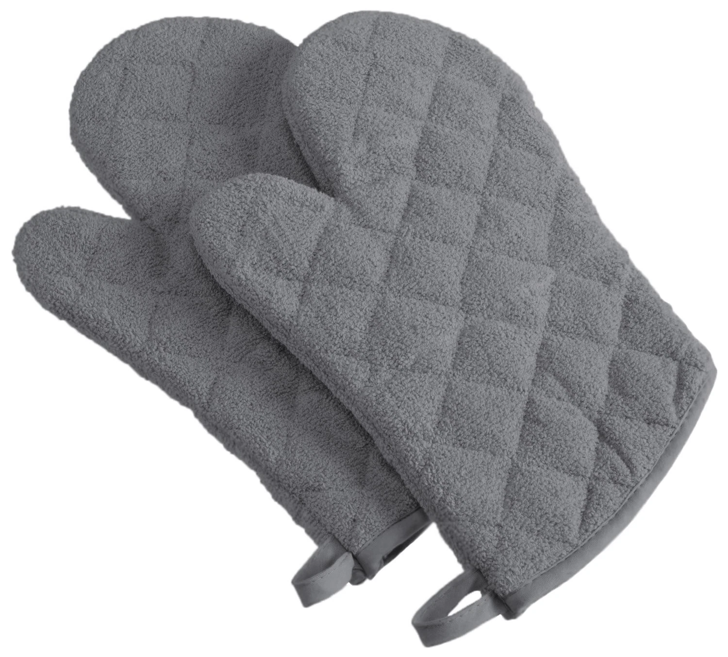 DII Basic Terry Collection Quilted Oven Mitt - Thumbnail 4