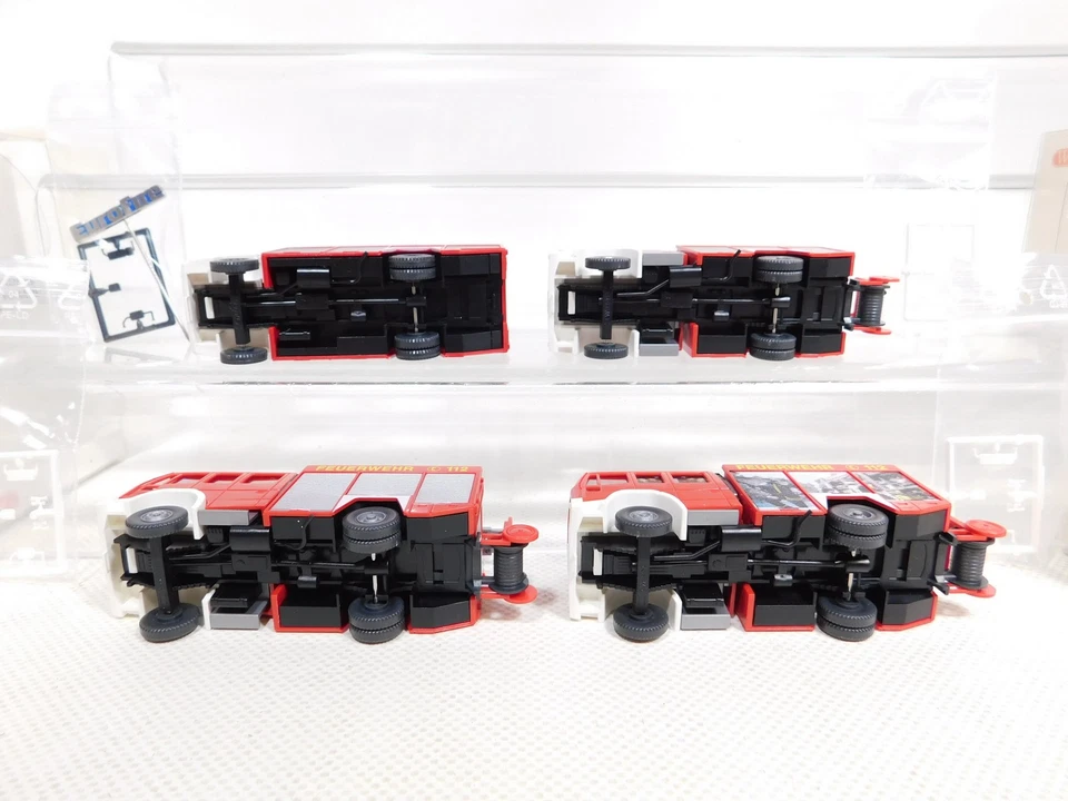 4X Wiking H0 1:87 Iveco Pompiere RW 2 611 02 32 611 03 37 LF TOP+Box #DP626-0,5 - Immagine 3 di 4