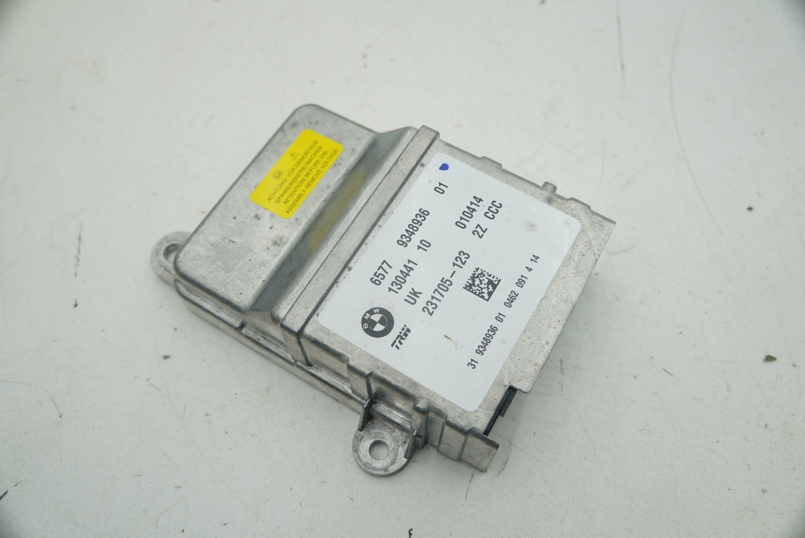 Air Restraint Safety Bag Control Module ECU 65775A41CA3 BMW i8 2014-20 i3 X1 X2