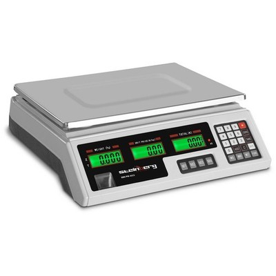 Kontrollwaage Ladenwaage Marktwaage 40 kg 2 g 33,9 x 23,3 x 0,6 cm