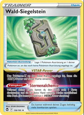 Wald-Siegelstein / Pokémon Karte / Deutsch / Silberne Sturmwinde / Holo