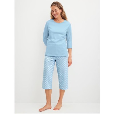 Calida Damen Pyjama 3/4 Lovely Nights cascade blue 46252 S - L