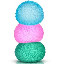 Adult Squishy Stress Relief Balls Set 3pc Regular Textured Memory Foam Fidget