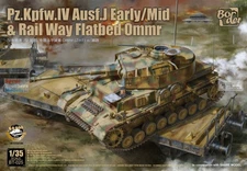 BDMBT025 1:35 Border Model Panzer Pz.Kpfw.IV Ausf.J Early/Mid & Rail Way