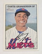 CURTIS GRANDERSON 2016 Topps Heritage #401 Mets All-Star Silver Slugger