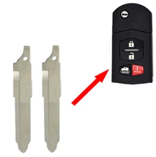 set of 2 Mazda 2005-2015 Flip Key Blade MZ24  PN: G2YA-76-2GXB