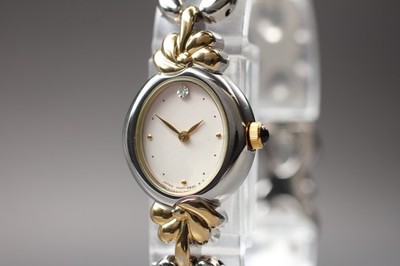 Vintage *N NEUWERTIG* Seiko Noevir V400-5950 Roségold Zifferblatt Quarz...