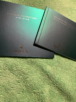 Rolex Air King 2016 French Instructions Booklet + Worldwide Service 