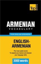 Armenian vocabulary for English speakers - 3000 words (Paperback or Softback)