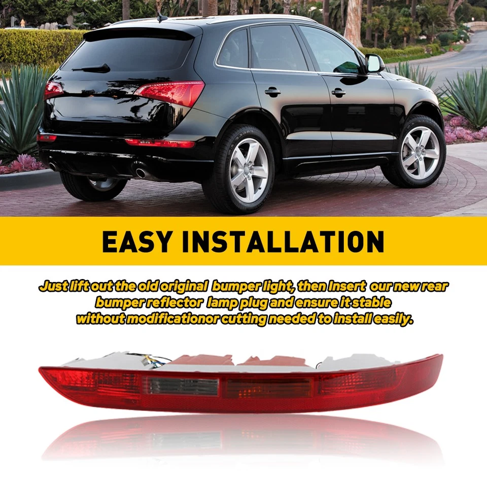 Right Side For 2009-2016 Audi Q5 Rear Bumper Lower Light Tail light Reverse Lamp - Image 4 of 4