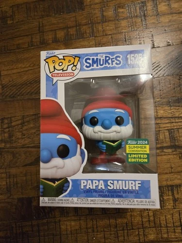 Funko Pop Television The Smurfs Papa Smurf 1525 2024 Summer Convention Exclusive