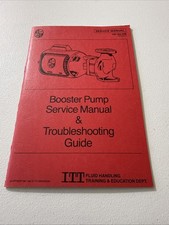 ITT BOOSTER PUMP SERVICE MANUAL BELL & GROSSETT