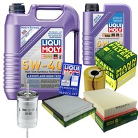 Mann Inspektionspaket 6L Liqui Moly 5W-40 FüR Volvo V70 II 2.4 2.0 T S60 I S80