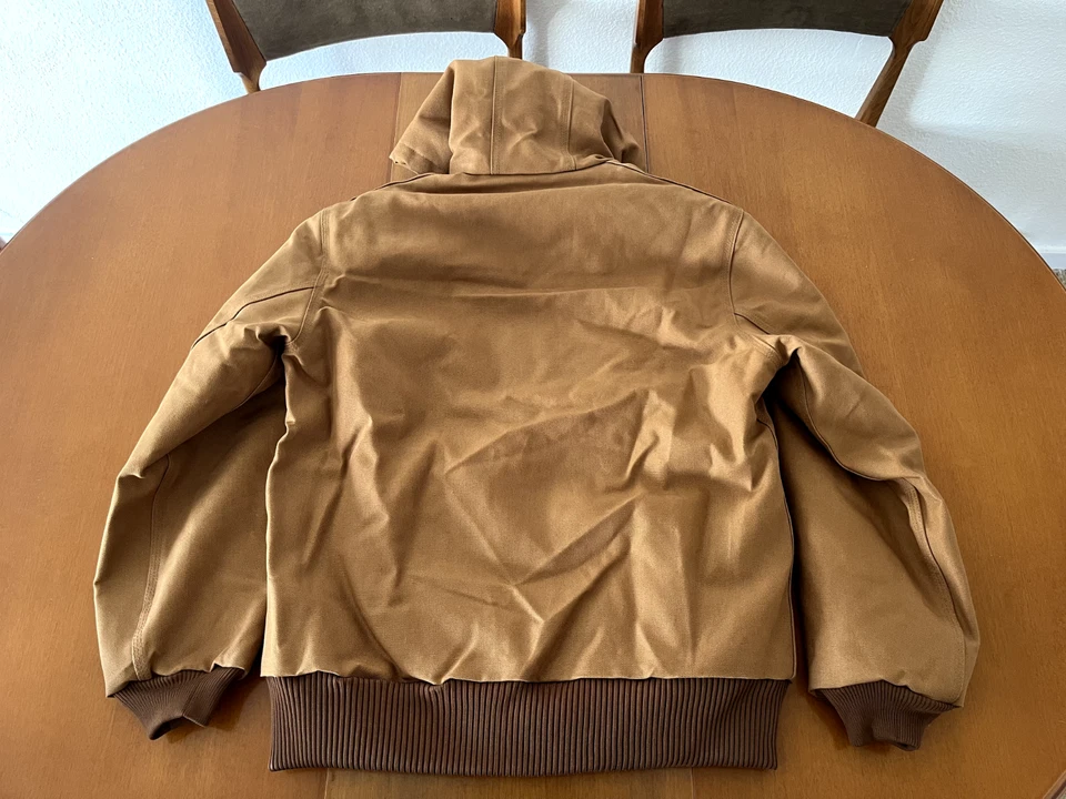 Carhartt Flannel-Lined Active Jac Loose Fit - Firm Duck Size S Brown - Imagen 2 de 2