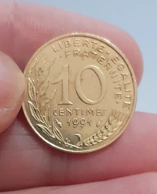 10 centimes Marianne 1991 France - Lagriffoul- cupro-aluminium TTB - Photo 1/2