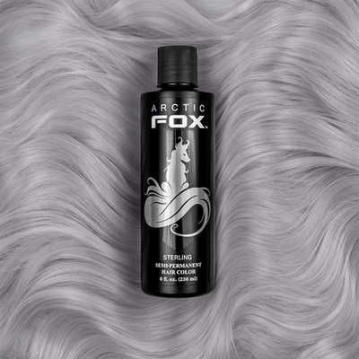 Arctic Fox Sterling 4-oz./8-oz. Semi-Permanent Vegan Hair Dye Color Cruelty Free