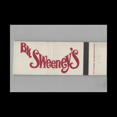 Full Length Matchbook Cover B.K. Sweeney's La Mesa CA #3
