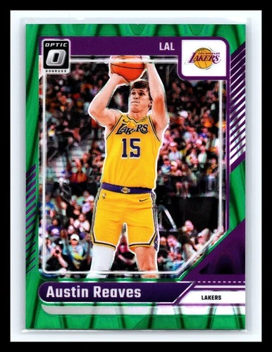 2024-25 Panini Donruss Optic - [Holo] - Green Seismic Prizm #140 - Austin Reaves