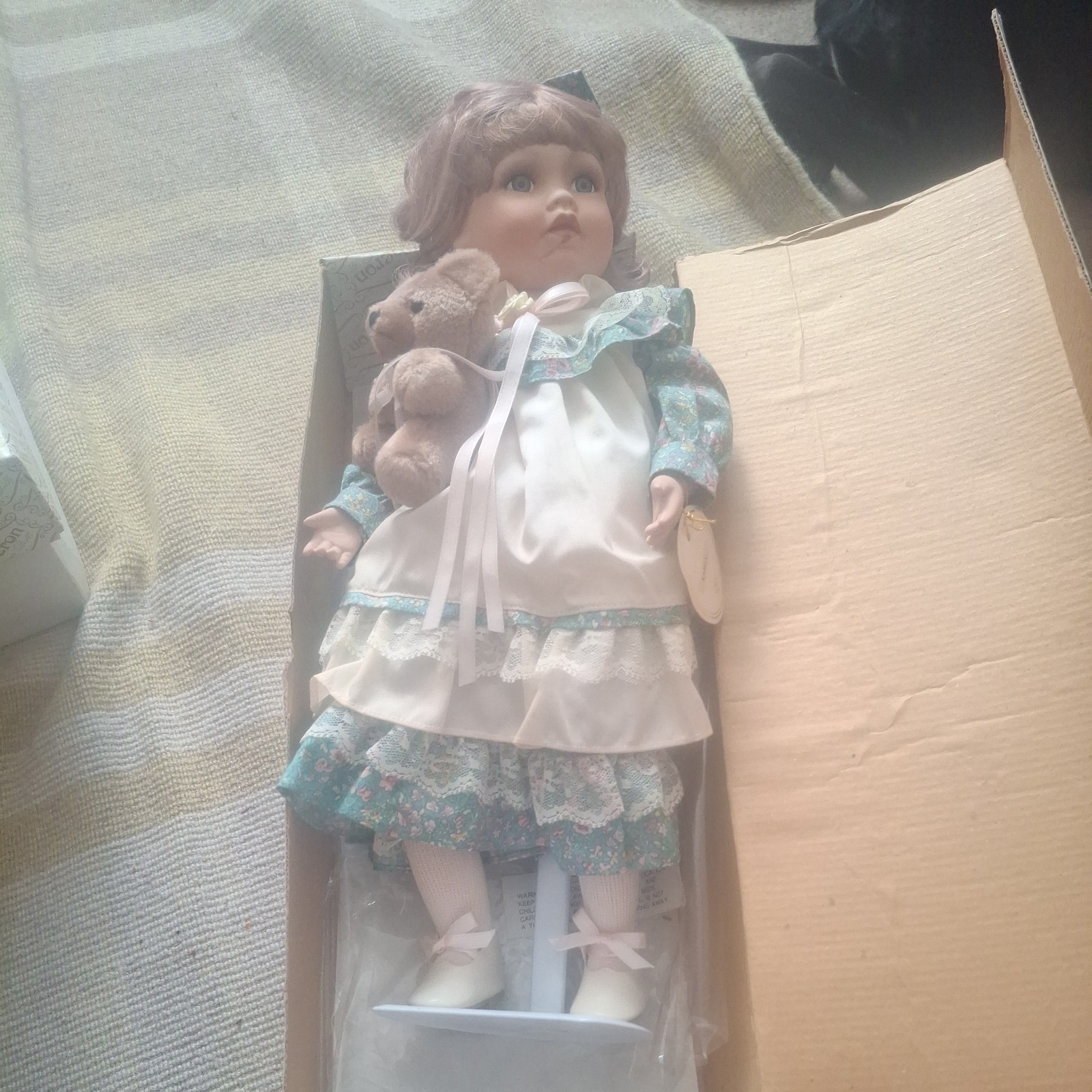 Alberon Vintage Porcelain Doll 17" Tall ‘Karen ’