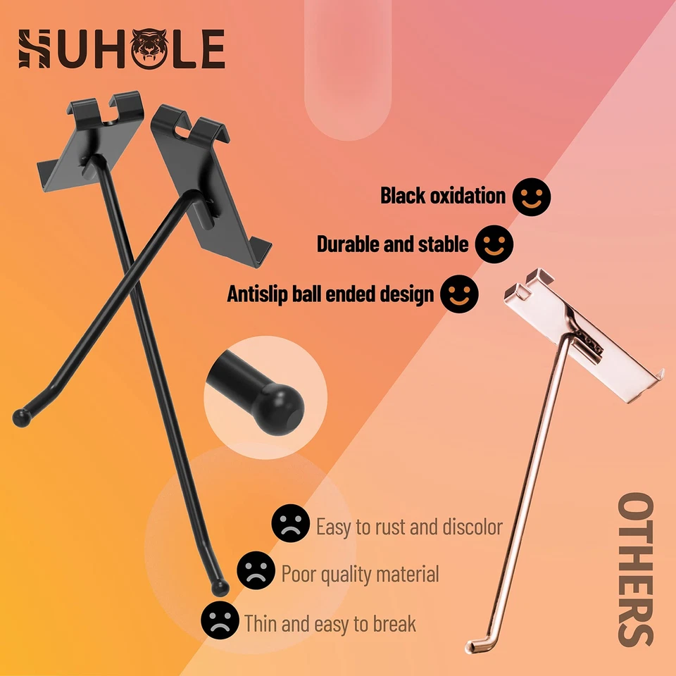 Gridwall Hooks 8 Inch, 32PC Display Hook for Grid Wall, Hooks for Grid Wall P... - Image 4 of 4